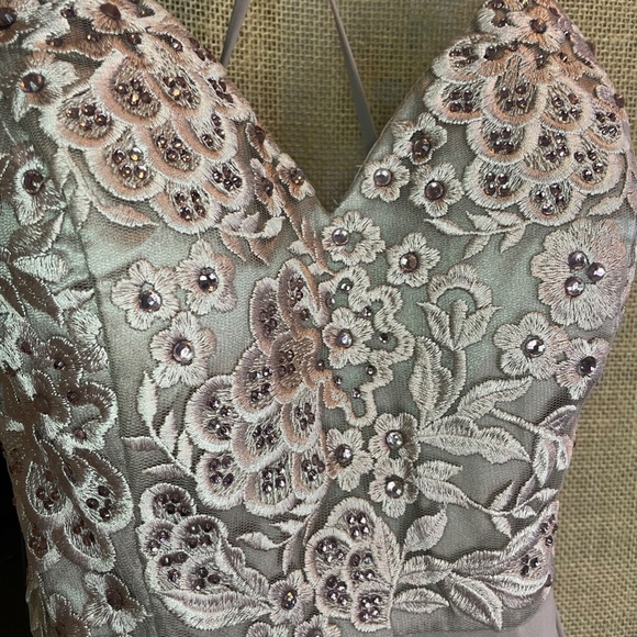 Women's PROMGIRL dance party flirty dress Small Mocha - Picture 3 of 10